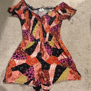 BP Multicolor Smocked Top